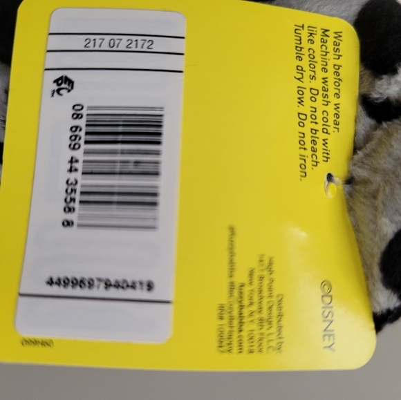 2T-3T DISNEY 90 YRS MICKEY FUZZY BABBA SLIPPER SOC - Picture 6 of 7